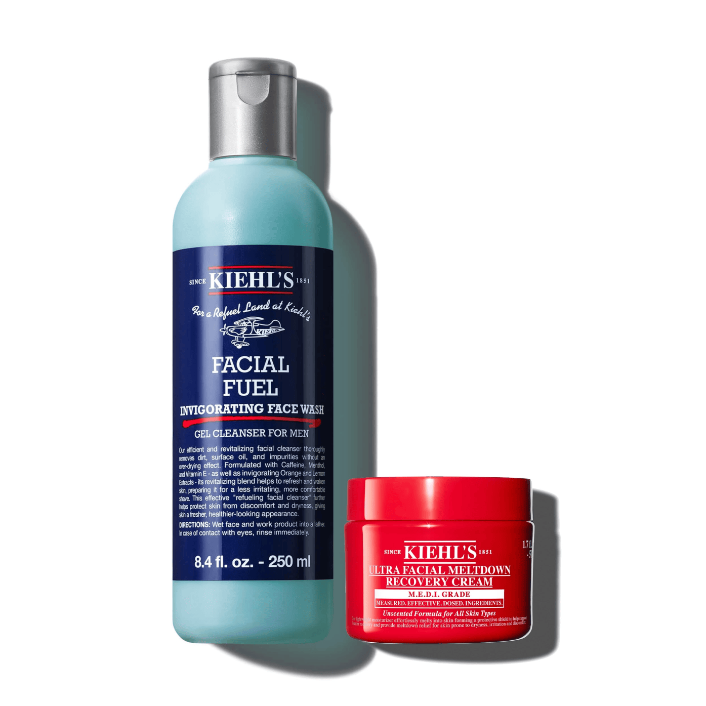 Kiehl's Men's Cleanse and Hydrate Daily Duo for Sensitive Skin